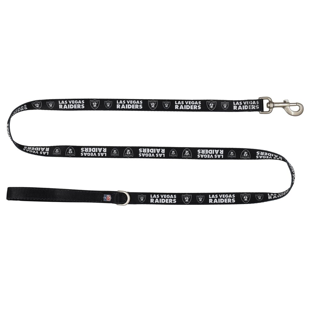 Littlearth NFL Las Vegas Raiders Pet Premium Lead, Team Color, 3Q