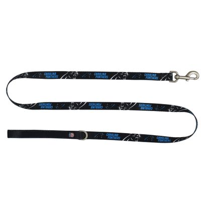 Littlearth NFL Carolina Panthers Pet Premium Lead, Team Color, 3Q