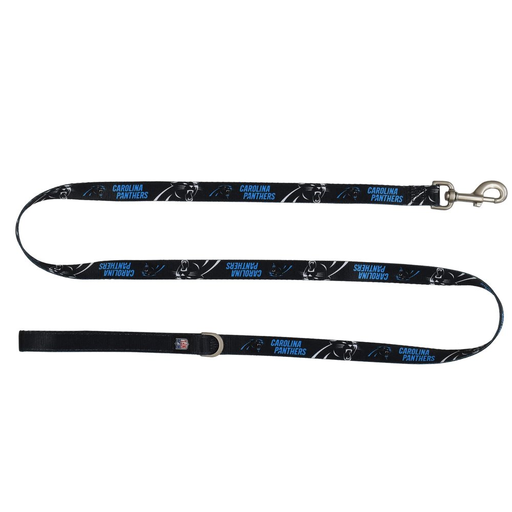 Littlearth NFL Carolina Panthers Pet Premium Lead, Team Color, 3Q
