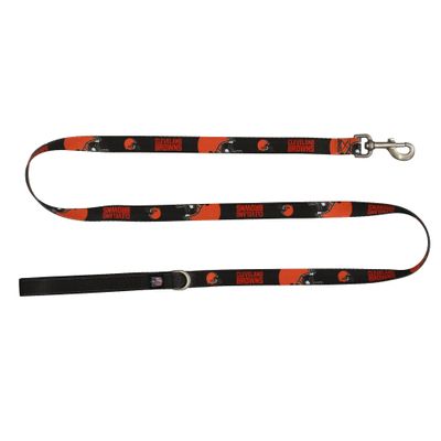 Littlearth NFL Cleveland Browns Pet Premium Lead, Team Color, 3Q