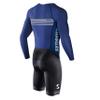 Synergy Men's Trisuit - Pro Thermal Long Sleeve Cycling Skinsuit (Large, Night Shadow) view 2