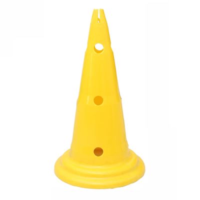 Agility Training Cone Colored Plastic Agile Sports Cones, Suitable for Football Training, Roller Skating, Cycling Marking Obstacle Cone (Color : Yellow)