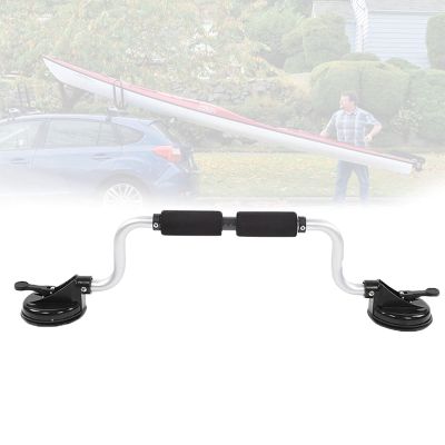 YANIWAX Suction Boat Roller Load Assist, Aluminum Alloy Kayak Roller Loader Lift Assist with Heavy-Duty Suction Cups Kayak Suction Cup Holder for Mounting to Car Tops Travel (Grey)