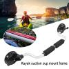 YANIWAX Suction Boat Roller Load Assist, Aluminum Alloy Kayak Roller Loader Lift Assist with Heavy-Duty Suction Cups Kayak Suction Cup Holder for Mounting to Car Tops Travel (Grey) view 3