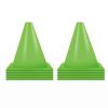 Agility Training Cone Green Triangular Plastic Football Cone, Suitable for Basketball, Roller Skating, Agile Marking Cones, 10 Pieces of Sensory Integration Training Equipment (Size : 13.5x18cm) view 1