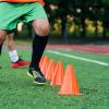 Agility Training Cone Green Triangular Plastic Football Cone, Suitable for Basketball, Roller Skating, Agile Marking Cones, 10 Pieces of Sensory Integration Training Equipment (Size : 13.5x18cm) view 3