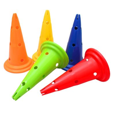Agility Training Cone Colored Plastic Agile Sports Cones, Suitable for Football Training, Roller Skating, Cycling Marking Obstacle Cone (Color : 5pcs)