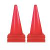 Agility Training Cone 19" Plastic Football Cone, 10 Pieces of Agility Cones, Kindergarten Basketball, Roller Skating Training Cone (Color : Red) view 1