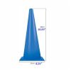 Agility Training Cone Orange Plastic Traffic Cone, Indoor and Outdoor Football, Basketball Agility Marker Cones, 10 Pieces (Size : 21x48cm) view 2