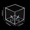 2 Pack Baseball Display Case UV Protected Acrylic Clear Baseball Holder Square Cube Ball Protector Memorabilia Autograph Display Box for Official Size Baseball view 2