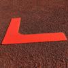 Eco Walker Court Line Marker Set Create Your Own Mini Pickleball Tennis Court (Red Yellow Court Marker) view 3