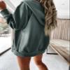 Yousify Womens Active Long Sleeve Zip Up Hoodies with Pocket Casual Winter Hooded Sweatshirts Jackets Blue M view 3