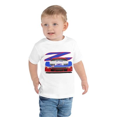 300ZX IMSA GTO GTS Legendary Race Car Toddler Short Sleeve Tee White