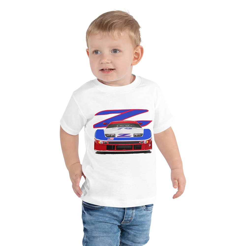 300ZX IMSA GTO GTS Legendary Race Car Toddler Short Sleeve Tee White