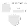 Eco Walker Thrown Down Baseball Bases Perfect for Baseball, Teeball, Softball, Kickball, Kids, Backyard, Practice and School (White) view 2