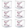 VOLEAAR Baseball Display Case 6 Pack, UV Protected Acrylic Square Baseball Holder, Clear Cube Autograph Memorabilia Ball Display Cases, Official Size Baseball Display Box view 1