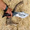 EGKH -12 inch Blade Custom Hand Forged Knife with engraving in the blade, Sheath and Handle - Full Tang Blade knife, Outdoor Survival Kukri - Khukuri view 3