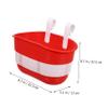 BESPORTBLE 2pcs Boy Girl Bike Basket Scooter Storage Container Creative Front Handlebar Carrier for Bottles School Bags Compatible Boy Girl view 4