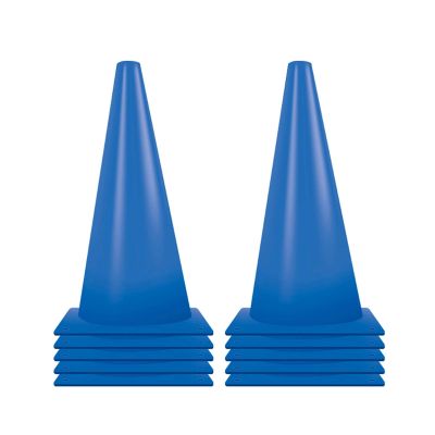 Agility Training Cone 12.5" Plastic Sports Cone, Agile Field Marker Cone, Indoor and Outdoor Parent-Child Activities Sports Equipment (Color : Blue)