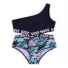 Hedmy Kid Girls One Piece Athletic Swimsuits One Shoulder Cutout Monokini Swimwear Bikini Bathing Suits Summer Lily Pink 12 Years view 3