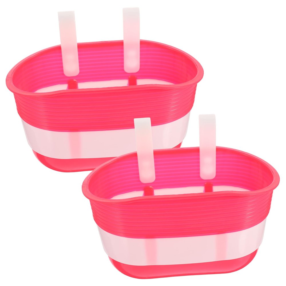 BESPORTBLE 2pcs Boy Girl Bike Basket Front Handlebar Storage Container for Scooters Stylish Design for Bottles Snacks More Selection