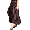 COSDREAMER Women's Steampunk Gothic High Low Skirt Victorian Bustle Skirt (Large, Brown) view 3