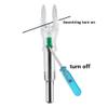 Ellen Archery 6PCS New X Lighted Nock Universal LED S Nock Fit Arrows .204 .233 .244 .246 Inside Diameter Automatically Bowstring Screwdriver Included (Green) view 3