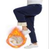 PEHMEA Fleece Lined Sweatpants for Men, Winter Warm Sherpa Joggers Lounge Pants with Pockets(11 Navy (Open-Bottom)-XL) view 3