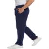 PEHMEA Fleece Lined Sweatpants for Men, Winter Warm Sherpa Joggers Lounge Pants with Pockets(11 Navy (Open-Bottom)-XL) view 4