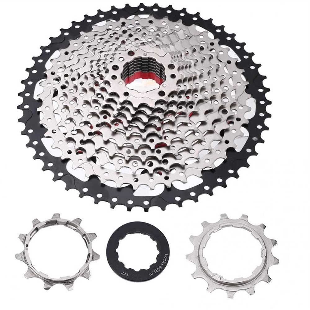 Bicycle Accessories Bicycle Freewheel Mountain Road Bike Freewheel Cassette Sprocket Replacement Accessories 9/10/11/12 Speed Bike Parts (Color : 12S 11 50T)