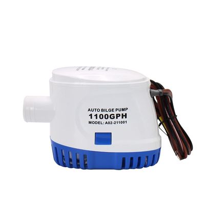 TYZK Bilge Pump Kit 12V 24V 1100GPH Automatic Submersible Bilge Water Pump with Switch Auto Electric Motor Boat Aquario Filter Accessories Aquarium Automatic Submersible Pump (Voltage : 12V)