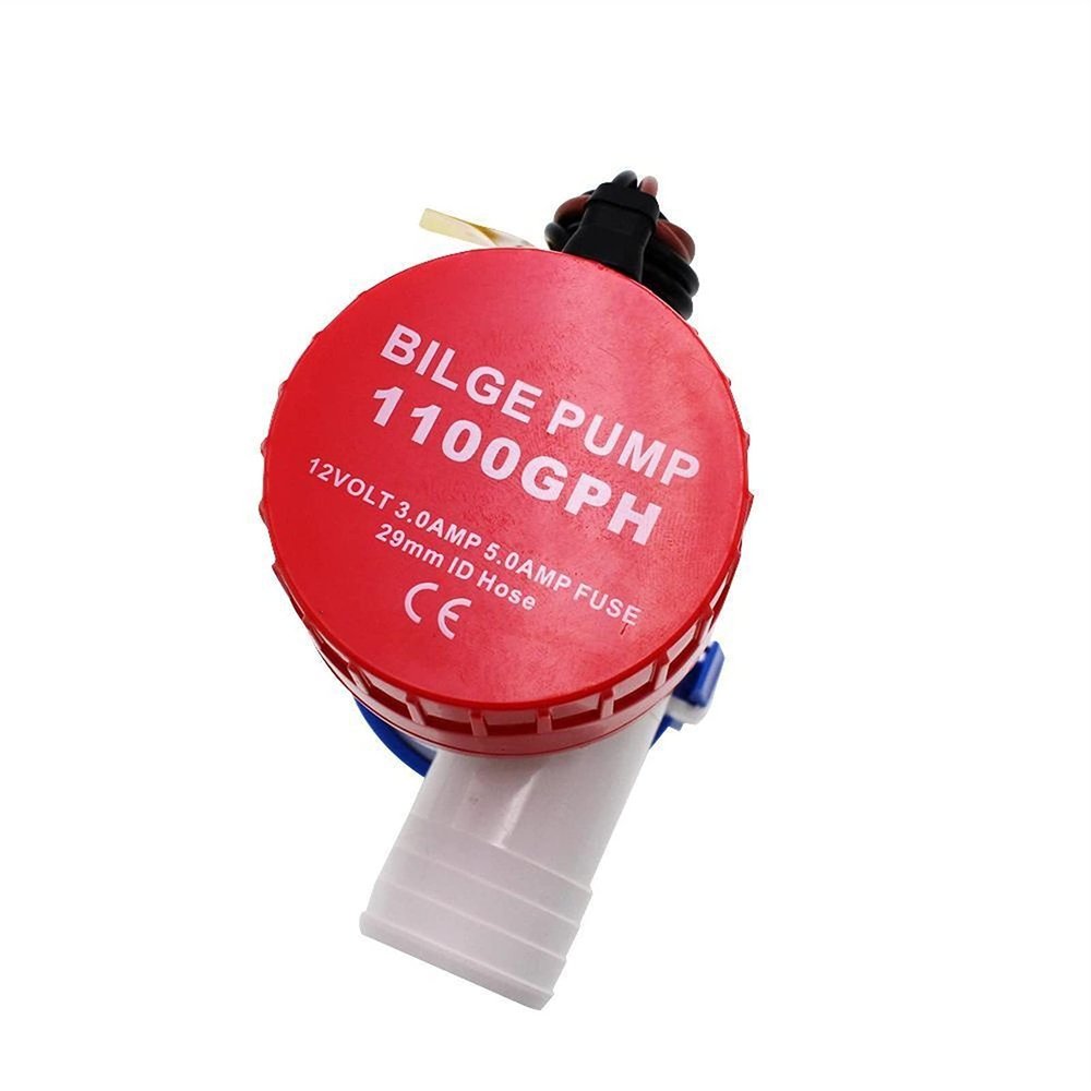 TYZK Bilge Pump Kit 12v 1100gph Bilge Pump MKBP-G1100-12 12VDC Rule Water Pump Used in Boat Seaplane Motor Homes Houseboat Automatic Submersible Pump