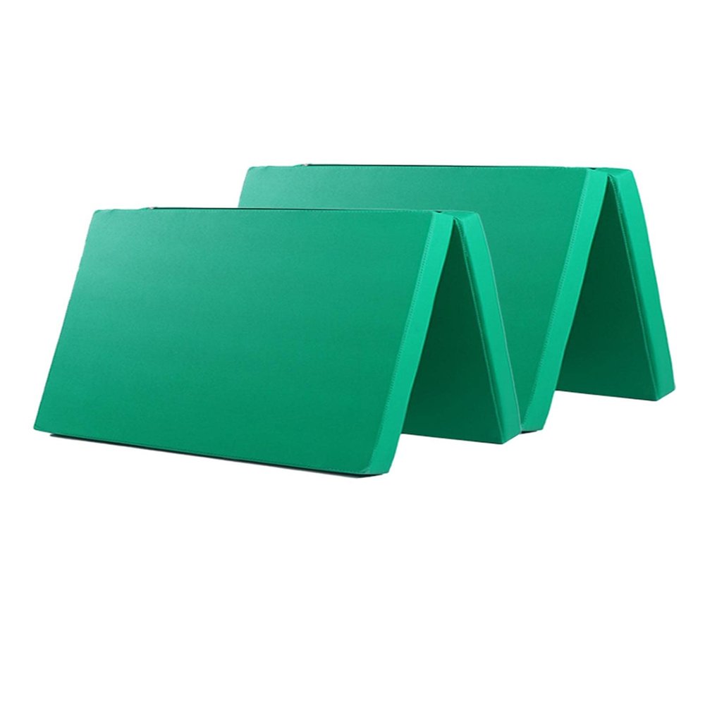Agility Training Cone PU Folding Gymnastics Tumbling Mat, 5cm/2" Thick Fitness Dance Exercise Mat, 150x200x5cm