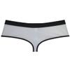 OROCOJUCO Men's Skimpy Boxer Brief Underwear Breath Holes Cheeky Shorts Briefs Brazilian Bikini Pouch Trunks White M, OR140 view 3