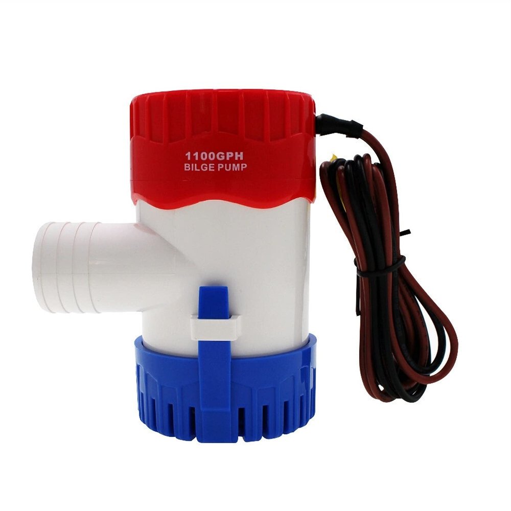 TYZK Bilge Pump Kit 12VDC Bilge Pump 1100GPH 1500GPH Rule Water Pump Used in Boat Seaplane Motor Homes Houseboat Submersiber Pump Automatic Submersible Pump (Voltage : 1100GPH12V)