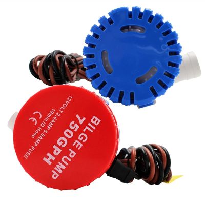 TYZK Bilge Pump Kit MKBP-G750-12/24 750GPH 12/24v Small Portable Bilge Pump,Marine Water Pumps Automatic Submersible Pump (Voltage : 12v)