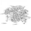 Bicycle Accessories 100pcs/Bag Aluminum Bicycle Brake Shifting Cable End Cap Ultralight Bike Brake Derailleur Line Cap Cover Bike Parts (Color : Silver) view 1