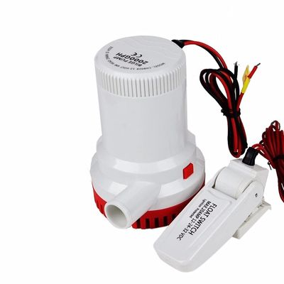 TYZK Bilge Pump Kit 1500GPH Dc 12v 24v Large Flow Bilge Pump with Bilge Float Switch Electric Water Pump for Boat Submersible Boat Water Pump 1500 Automatic Submersible Pump (Voltage : 24v)