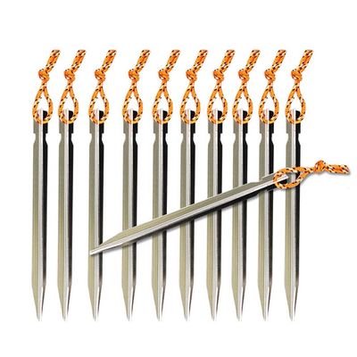 10Pcs Outdoor Triangle Nail Aluminum Alloy Awning Pegs Tent Stake Nail
