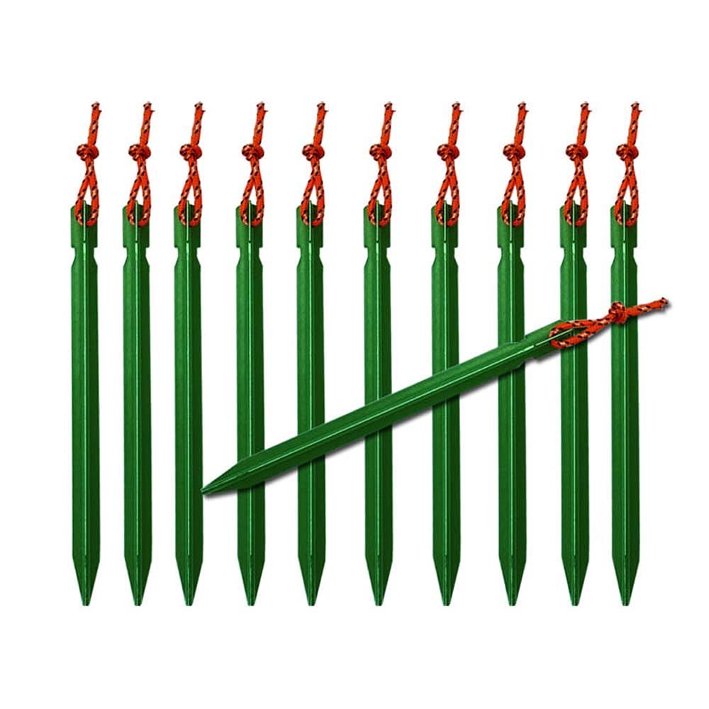 10Pcs 18cm Outdoor Triangle Nail Aluminum Alloy Awning Pegs Tent Stake Nail