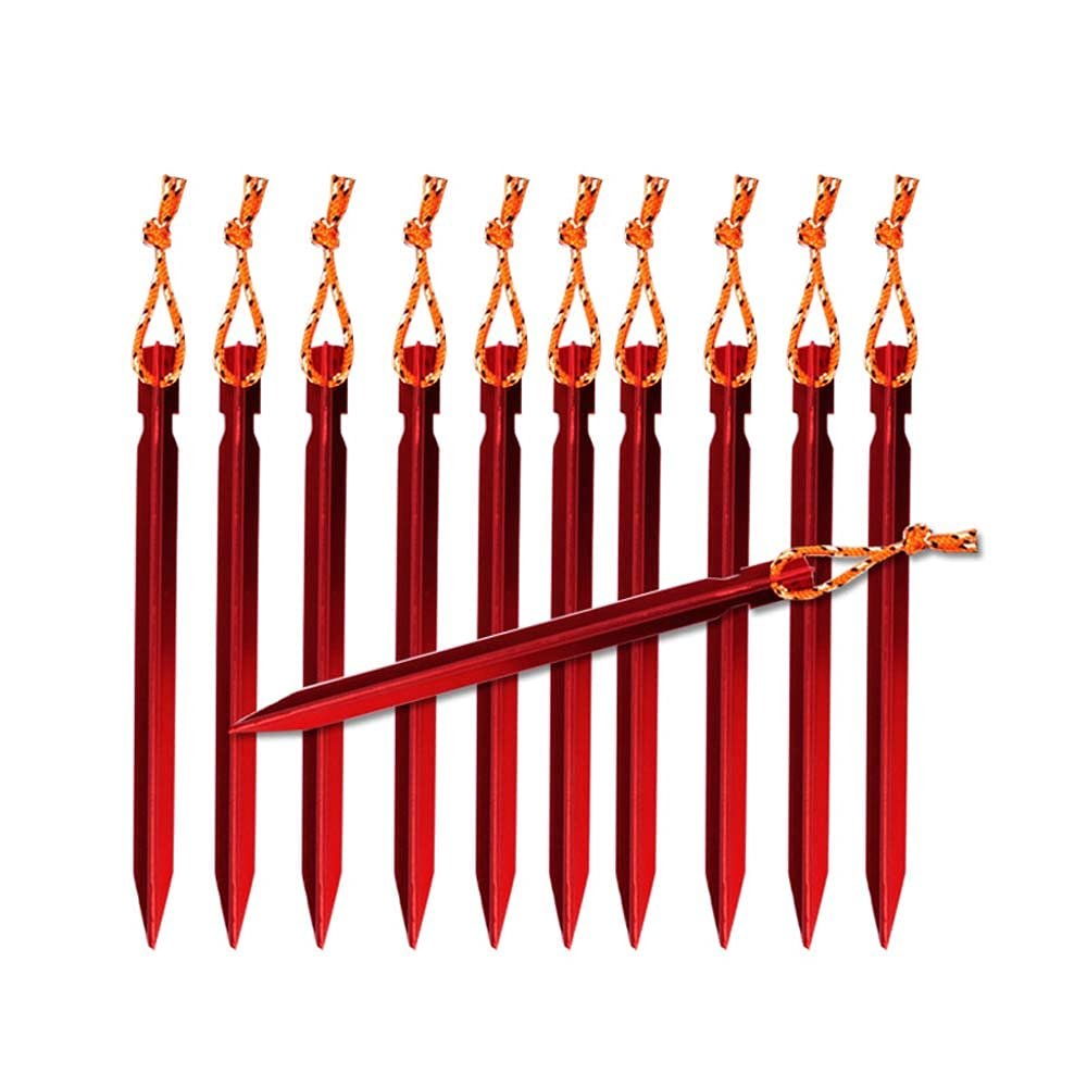 10Pcs Outdoor Triangle Nail Aluminum Alloy Awning Pegs Tent Stake Nail