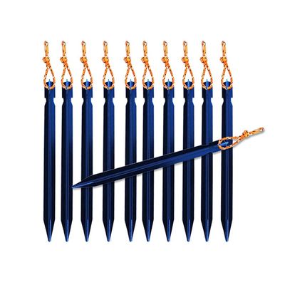 10Pcs Outdoor Triangle Nail Aluminum Alloy Awning Pegs Tent Stake Nail