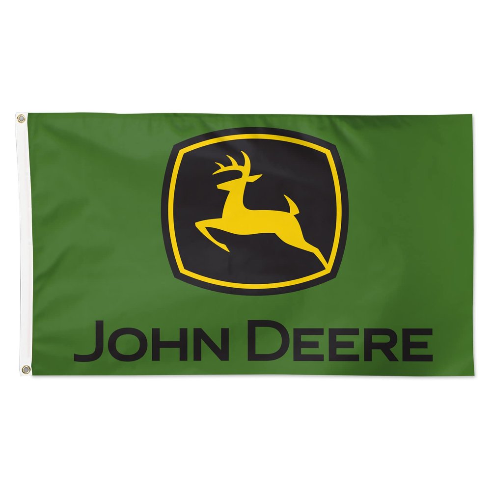 John Deere Flag 3'x5' Deluxe Logo Green