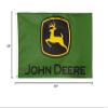 John Deere Flag 3'x5' Deluxe Logo Green view 2