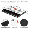 ALAZA Japanese Oil Painting Business Card Holder Leather, Stainless Steel Slim Pocket Wallet Business Card Carrier Case Holder view 3