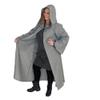Everfan Adult Hooded Robe with Sleeves | Wizard, Jedi, Monk, Medieval Cosplay Cape, LARP Costume for Adults (Adult Small - 44" long from neck down (40" chest), Gray) view 1