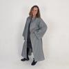 Everfan Adult Hooded Robe with Sleeves | Wizard, Jedi, Monk, Medieval Cosplay Cape, LARP Costume for Adults (Adult Small - 44" long from neck down (40" chest), Gray) view 2