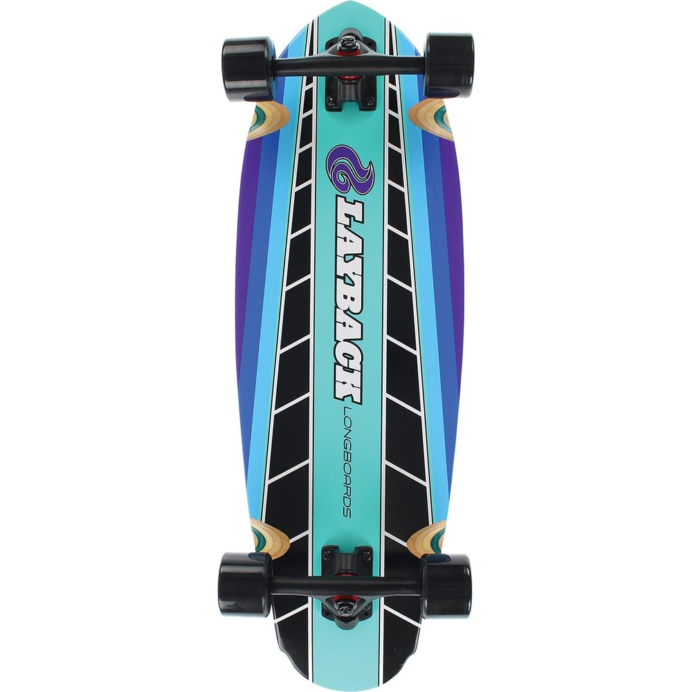 Layback Fast Track Cruiser Complete Skateboard -9.75x30 Blue