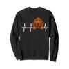 Funny Dog Heartbeat For Redbone Coonhound Lovers Sweatshirt view 1