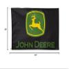 John Deere Flag 3'x5' Deluxe Logo Black view 2